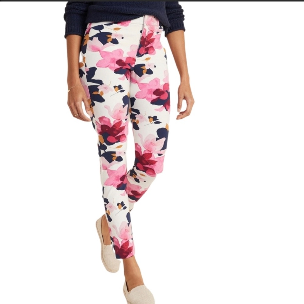 Floral Pixie High Rise secret Slim pants
